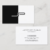 Matig zwart-wit zwart-wit, afgebeeld grafisch Init Visitekaartje (Voorkant / Achterkant)