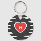 Matig zwart-wit, zwart-wit, zwart-wit, zwart-wit, sleutelhanger (Voorkant)