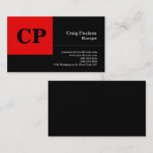 Matig zwart-wit zwart-witProfessioneel model Visitekaartje (Voorkant / Achterkant)