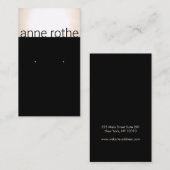 Matig zwarte gouden oorkonde visitekaartje (Voorkant / Achterkant)