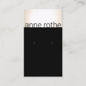 Matig zwarte gouden oorkonde visitekaartje (Voorkant)