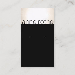 Matig zwarte gouden oorkonde visitekaartje