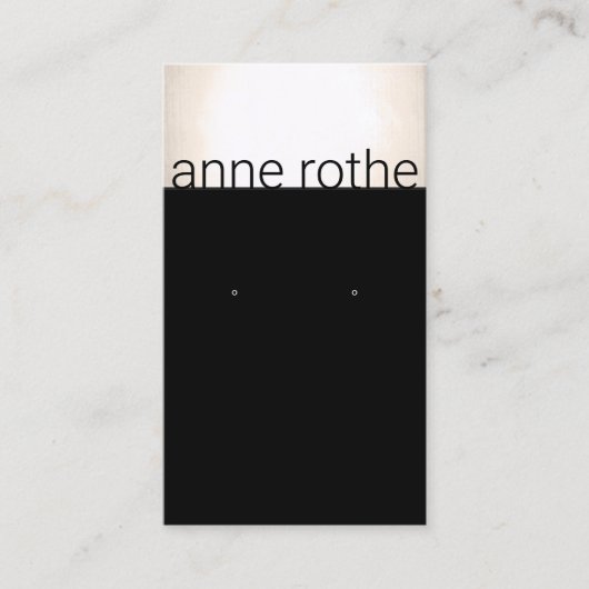 Matig zwarte gouden oorkonde visitekaartje (Voorkant)