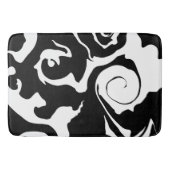 Matig zwarte marmer badmat (Voorkant)