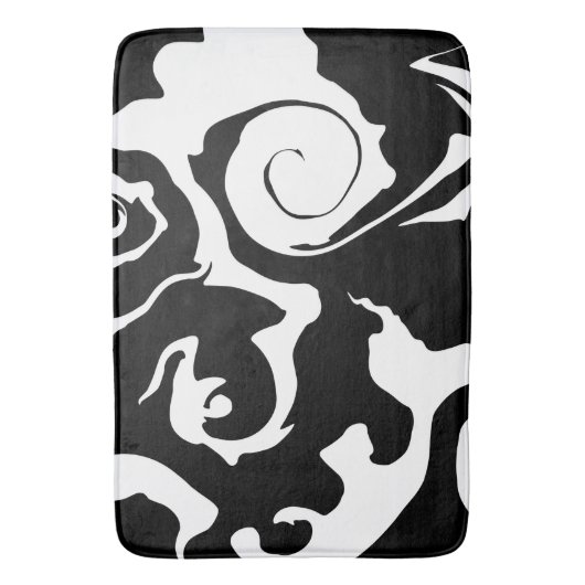 Matig zwarte marmer badmat (Voorkant Verticaal)