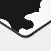 Matig zwarte marmer bureaumat (Hoek)