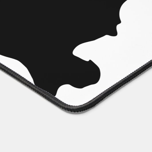 Matig zwarte marmer bureaumat (Hoek)