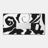 Matig zwarte marmer bureaumat (Keyboard & Muis)