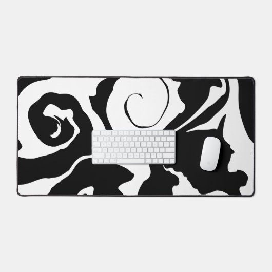 Matig zwarte marmer bureaumat (Keyboard & Muis)