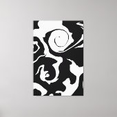 Matig zwarte marmer canvas afdruk (Voorkant)