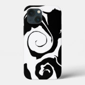 Matig zwarte marmer Case-Mate iPhone case (Achterkant)