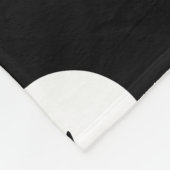 Matig zwarte marmer fleece deken (Hoek)