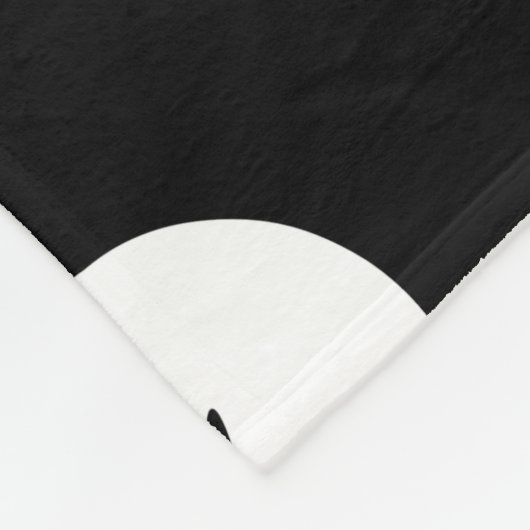 Matig zwarte marmer fleece deken (Hoek)