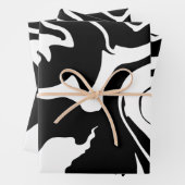 Matig zwarte marmer inpakpapier vel (In situ)