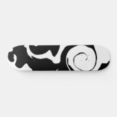 Matig zwarte marmer persoonlijk skateboard (Horizontaal)