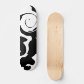 Matig zwarte marmer persoonlijk skateboard (Voorkant)