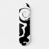 Matig zwarte marmer persoonlijk skateboard (Voorkant)