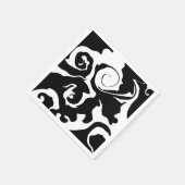 Matig zwarte marmer servet (Hoek)