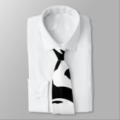 Matig zwarte marmer stropdas (Gebonden)