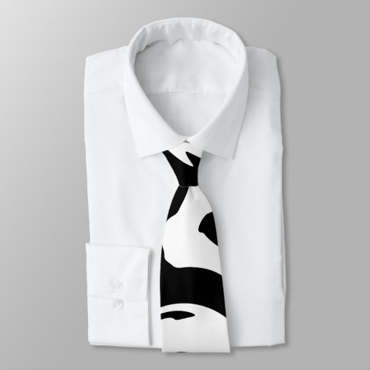 Matig zwarte marmer stropdas (Gebonden)