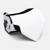 Matig zwarte marmer stropdas (Opgerold)