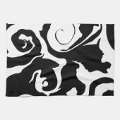 Matig zwarte marmer theedoek (Horizontaal)