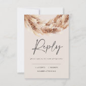 Matig zwarte taartpampagne RSVP (Achterkant)