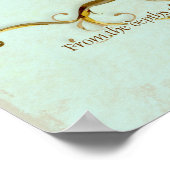 Matig zwembriet Lek Antiek perkament Poster (Hoek)