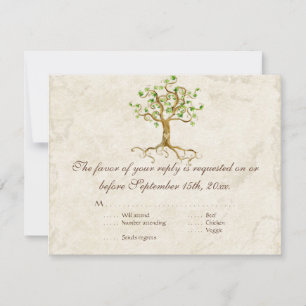 Matig zwembriet Lek Antiek perkament RSVP Kaartje