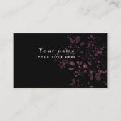 Matige bloem visitekaartje (Voorkant)