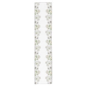 Matige  bloemtuin korte tafelloper (Voorkant)