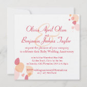 Matige bloesbloempjes rode roodroodbruin kaart (Achterkant)