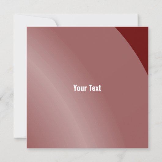 Matige Bordeaux Modern Shaded Qr-code Kaart (Voorkant)