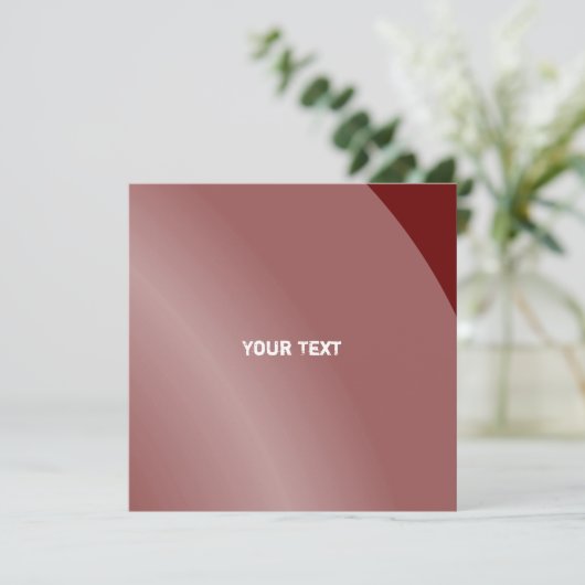 Matige Bordeaux Modern Shaded Qr-code Kaart (Staand voorkant)