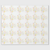 Matige confetti bloembladen, aangepaste bruiloft cadeaupapier (Vlak)