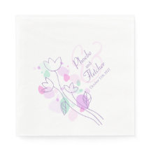 Matige confetti flower name date bruiloft luiers