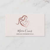 Matige geboorte Postpartum Doula Verloskundige Bor Visitekaartje (Voorkant)