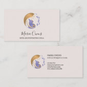 Matige geboorte Postpartum Doula Verloskundige Bor Visitekaartje (Voorkant / Achterkant)