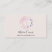 Matige geboorte Postpartum Doula Verloskundige Bor Visitekaartje (Voorkant)