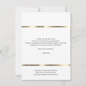 Matige gradatie Cap Jaar Gold Pink Rose | FOTO Bedankkaart (Achterkant)