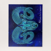 Matige horoscoopastrologie Aries zodiaal teken, Legpuzzel (Verticaal)