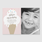 Matige ijscrème Kone Kinderen op zaterdag Uitnodig (Voorkant)