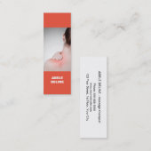 Matige kleurrijke vrouwen achter massageapist mini visitekaartje (Voorkant / Achterkant)