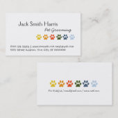 Matige legante regenbooggezelschapsdieren visitekaartje (Voorkant / Achterkant)