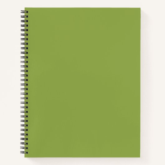 Matige limoengroene effen kleur notitieboek (Voorkant)