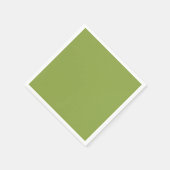 Matige limoengroene effen kleur servet (Hoek)