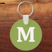 Matige limoengroene effen kleur sleutelhanger (Voorkant)