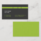 Matige Linggroene/grijze lijnen en strepen Visitekaartje (Voorkant / Achterkant)