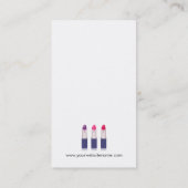 Matige Makeup-sticks - Latijnse zwarte strepen Visitekaartje (Achterkant)