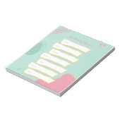 Matige pasteelkleuren weekblad notitieblok (Linkerzijde)